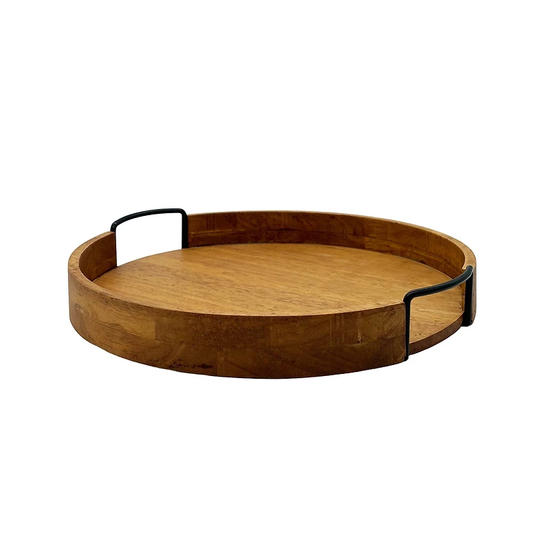 14" Brown Flameless Candle Round Tray by Ashland®