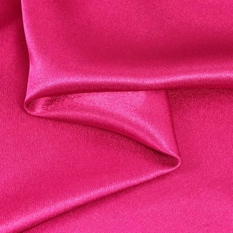 Fuchsia Crepe Back Satin