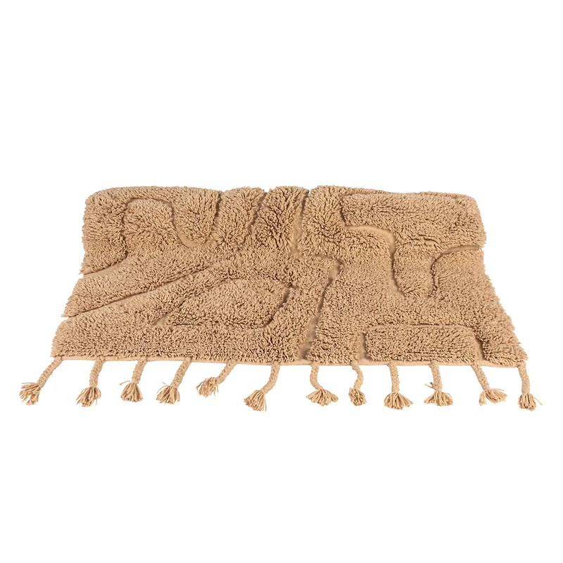 Hello Honey® 71" x 47" Natural Tactile Elegance Hand-Woven Rug