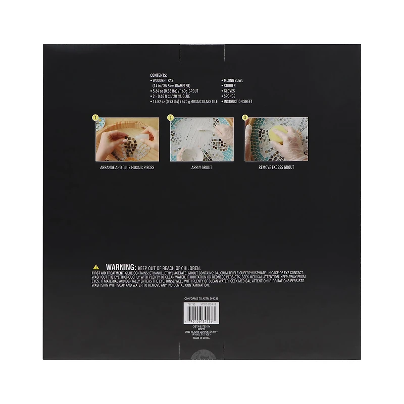 14" Round Daisy Mosaic Tray Kit by Make Market®