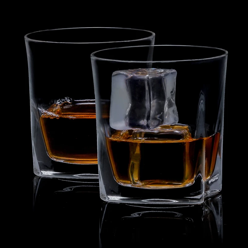 JoyJolt® 10.5oz. Luna Crystal Whiskey Glasses, 2ct.