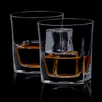 JoyJolt® 10.5oz. Luna Crystal Whiskey Glasses, 2ct.