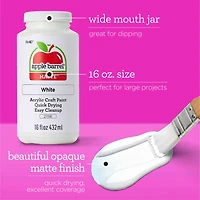 Apple Barrel® 16oz. Acrylic Black & White Paint Set