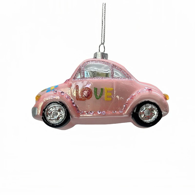 4.5" Pink Love Car Glass Ornament by Ashland®
