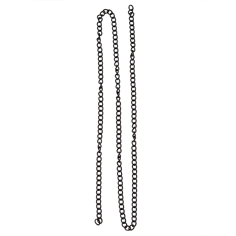 12 Pack: 36" Black Small Figure 8 Chain by Bead Landing™