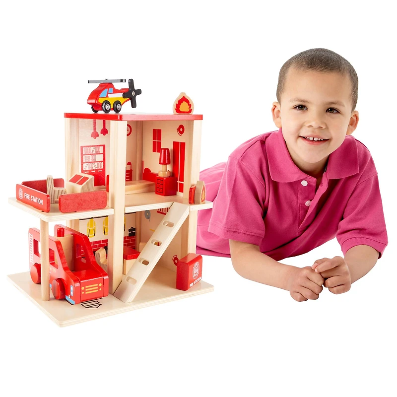 Toy Time Fire Station Playset