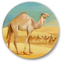 Designart - Camels In Desert