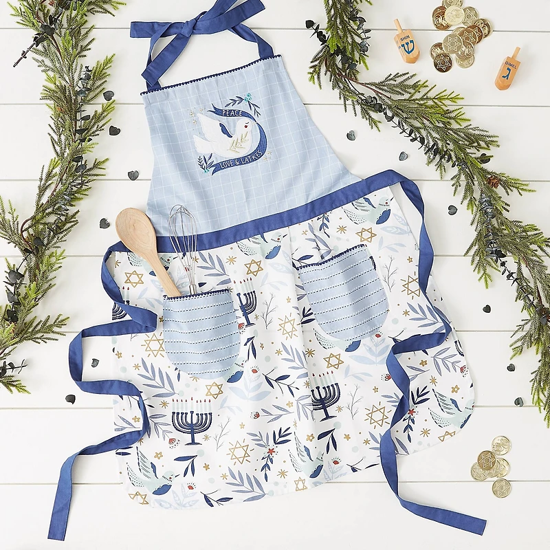 DII® Peace Love and Latkes Printed Apron