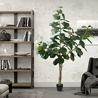 8ft. Potted Artificial Fiddle Tree