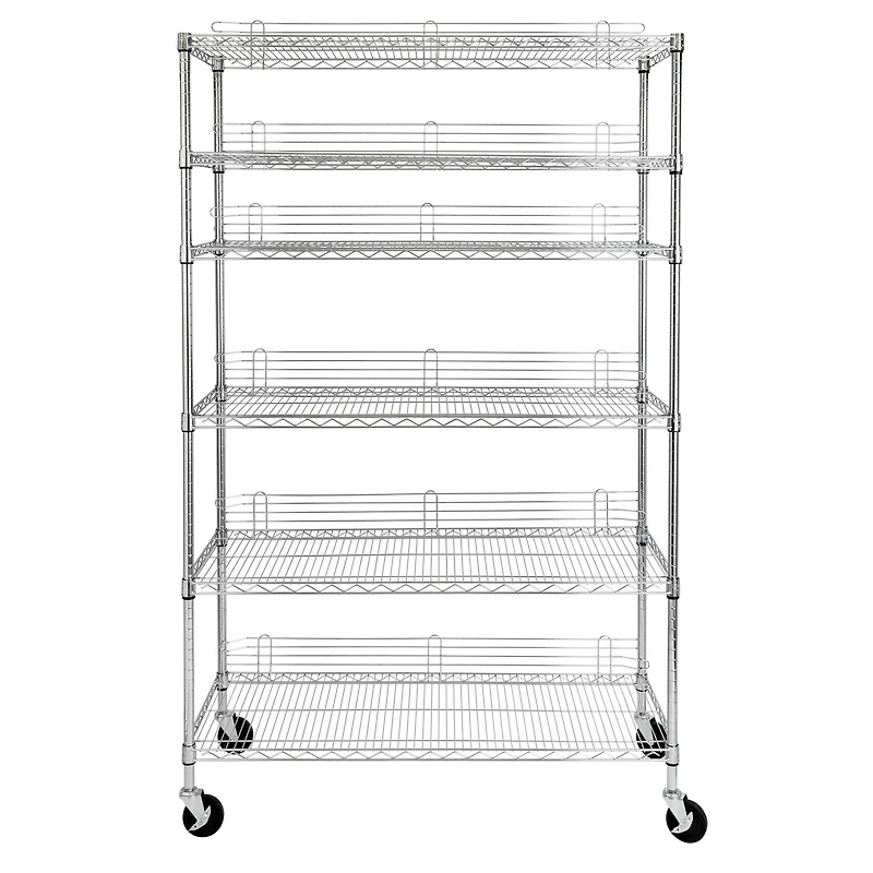 Honey Can Do Chrome 6-Tier Heavy-Duty Adjustable Shelving Unit