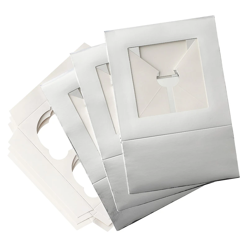 Silver And White Cupcake Boxes By Celebrate It®