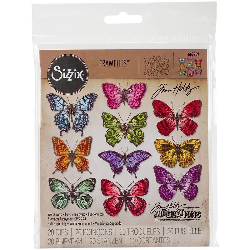 Sizzix® Framelits™ Flutter By Dies by Tim Holtz®