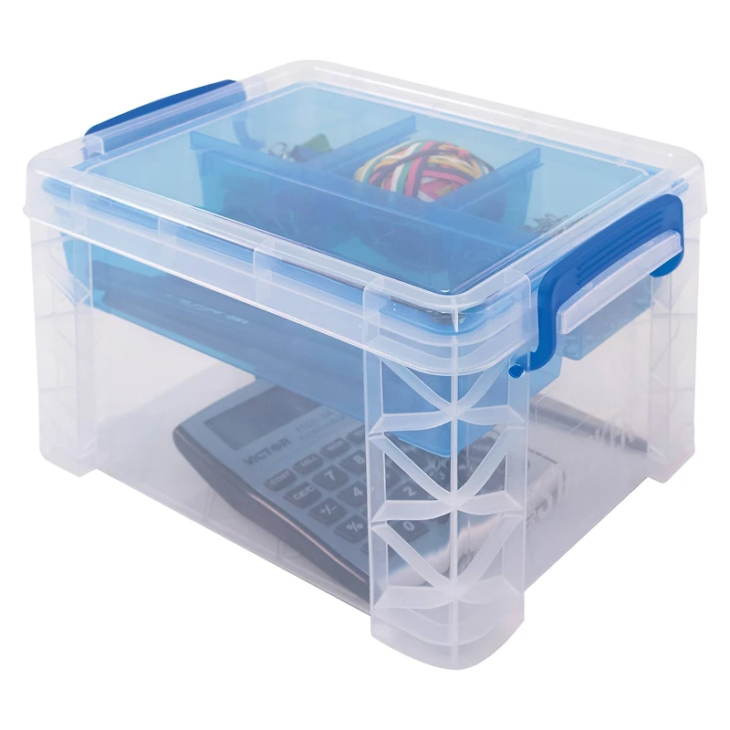 Super Stacker® Divided Storage Box with Insert