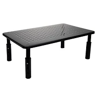 Mind Reader Black Adjustable Monitor Stand with Ventilated Metal Platform, 2ct.