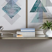 Striped Canvas Faux Book Box Set