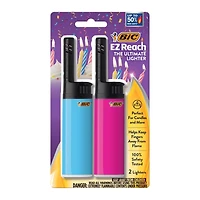 Assorted BIC® EZ Reach Lighters, 2ct.