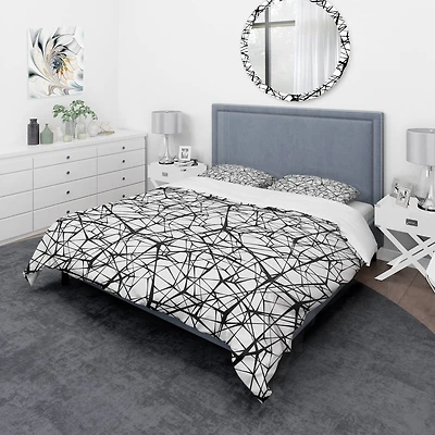Designart 'Web Pattern' Modern & Contemporary Bedding Set