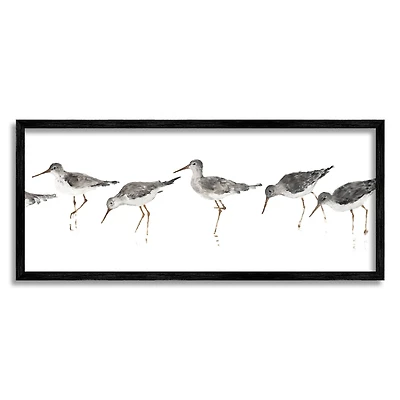 Stupell Industries Beach Bird Sandpipers Painting Wall Art in Frame