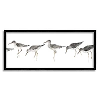 Stupell Industries Beach Bird Sandpipers Painting Wall Art in Frame