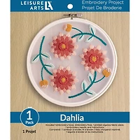 Leisure Arts® 6" Dahlia Embroidery Kit