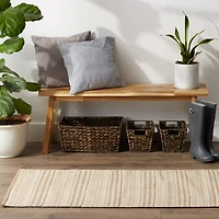 DII® Stone Dobby Stripe Hand-Loomed Rug, 2.5ft. x 6ft.