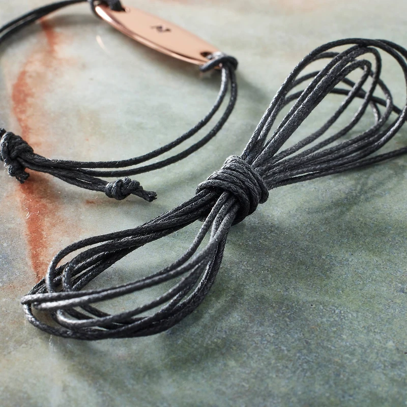 12 Pack: Black Waxed Cotton Cord Set by Bead Landing™