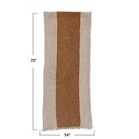 Hello Honey® 72" Natural & Brown Stripe Table Runner