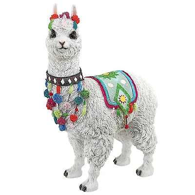 Design Toscano 14" Andes Alpaca of Rainbow Mountain Statue