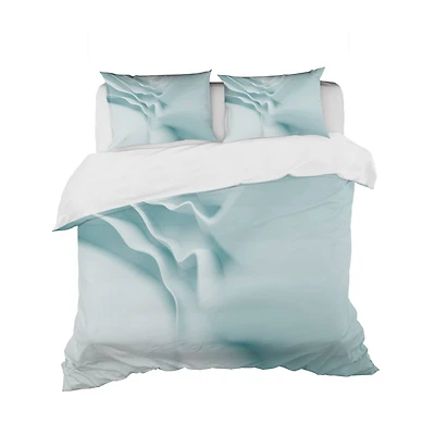 Designart '3D Light Blue Abstract Architecture' Modern & Contemporary Bedding Set