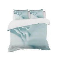 Designart '3D Light Blue Abstract Architecture' Modern & Contemporary Bedding Set