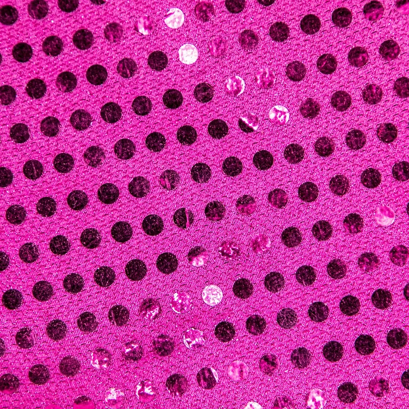 19" Fuchsia Pink Paillette with White Trim Adult Santa Hat