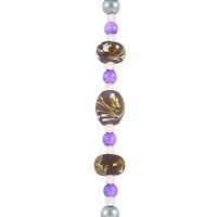 12 Pack: Purple Lampwork Glass Swirl Rondelle & Oval Beads by Bead Landing™