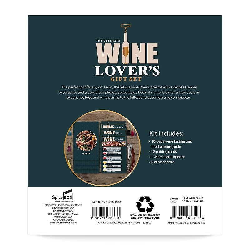 SpiceBox Wine Enthusiast Gift Box Set