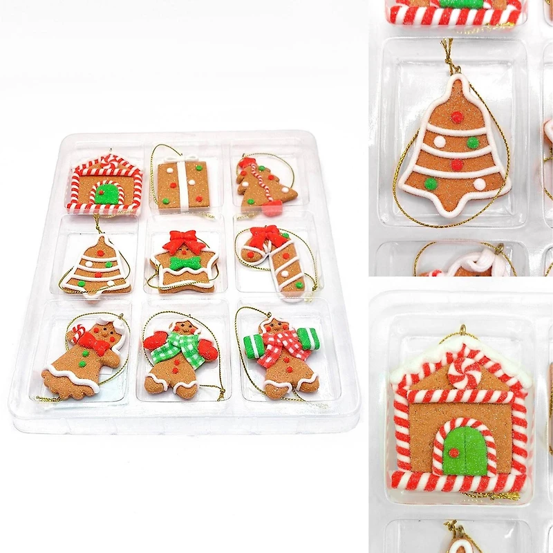 Wizardi Gingerbread Christmas Ornaments Set