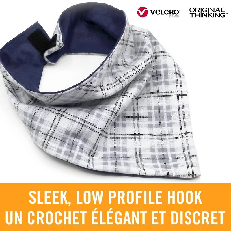 VELCRO® Brand Sleek & Thin™ Stick On Black Fastener Roll