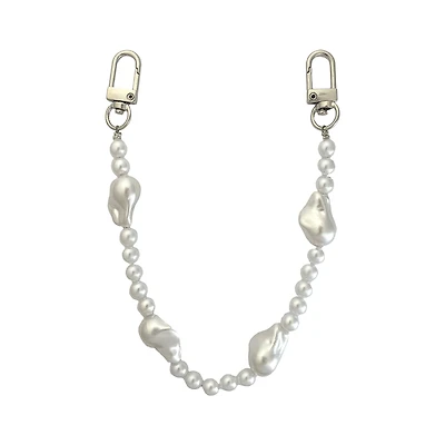 Blue Moon Studio™ White Pearl Chain Bag Charm
