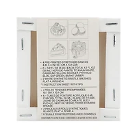 4" x 4" Sweets Canvas Painting Kit by Craft Smart®