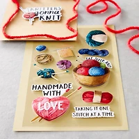 Knitting Dimensional Stickers by Recollections™