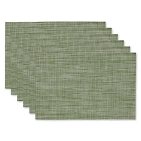 DII® Fig Green Tweed Placemats, 6ct.