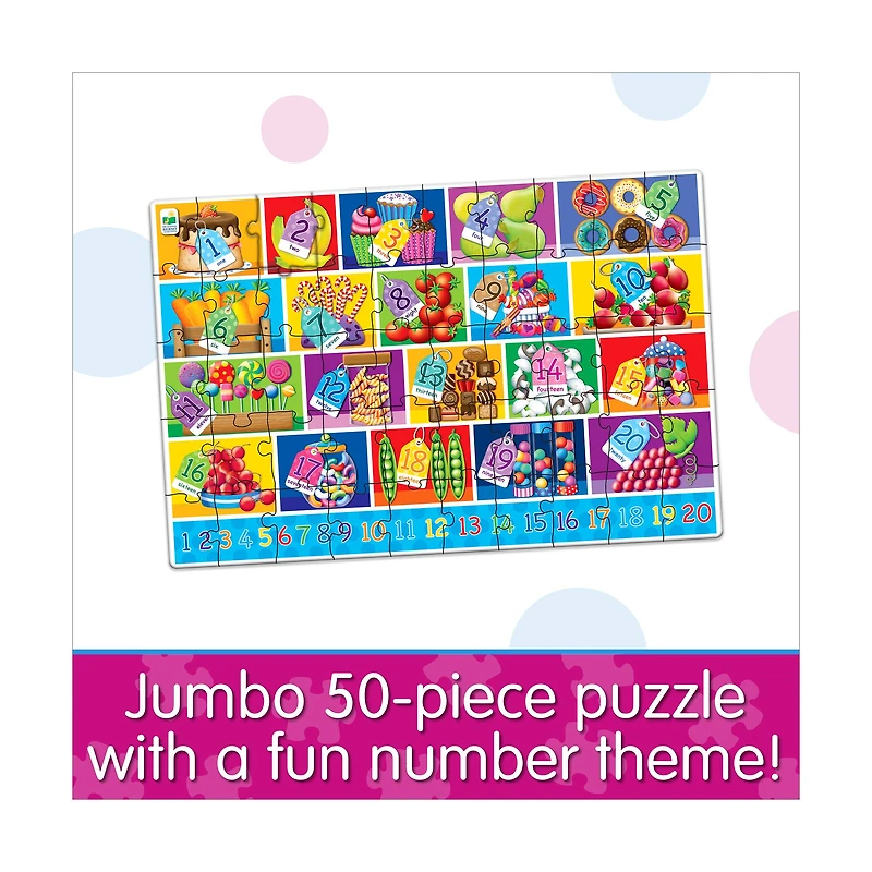 Jumbo Floor Puzzle - Numbers: 50 Pcs