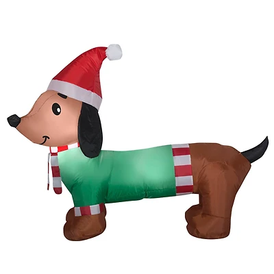 2.5ft. Airblown® Inflatable Christmas Dachshund