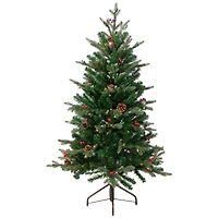 4.5ft. Pre-Lit Real Touch™ Mixed Noble Spruce Artificial Christmas Tree, Warm White Lights