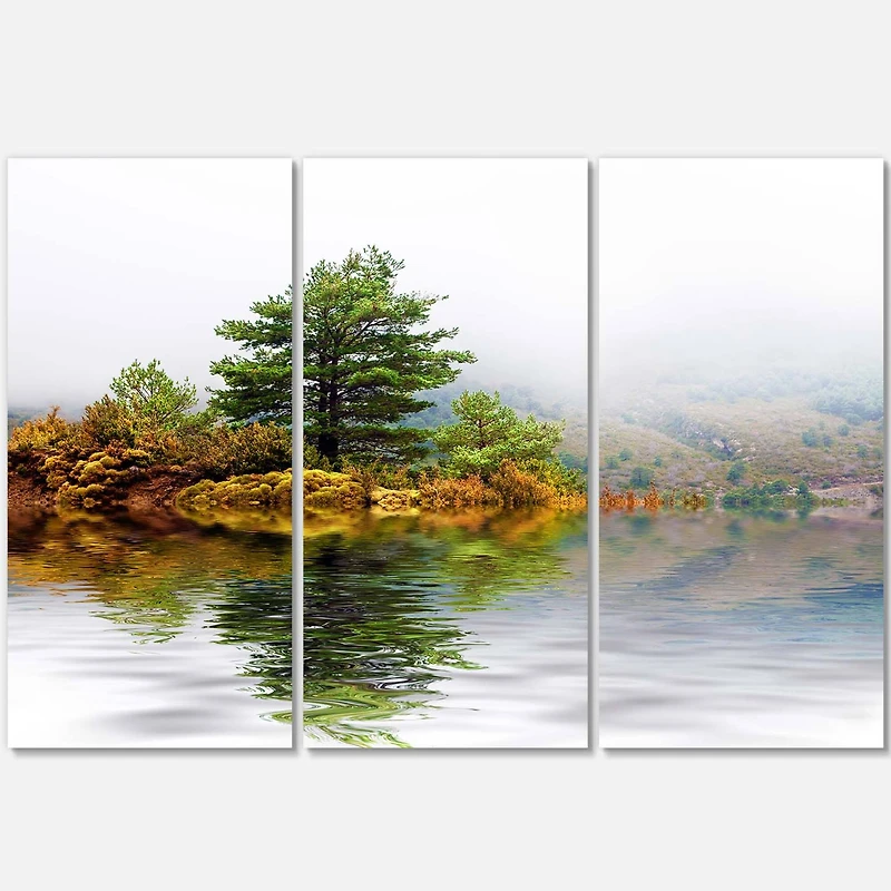 Designart - Pine Tree with Reflection