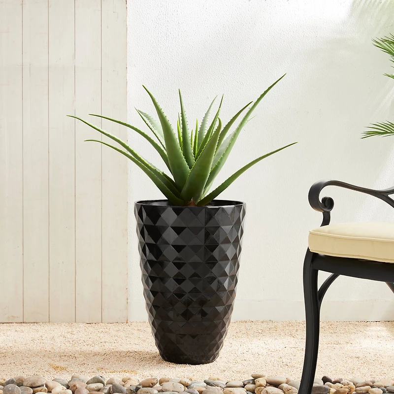 Glitzhome® 19.7" Eco-Friendly Oversized Faux Ceramic Pot Planters
