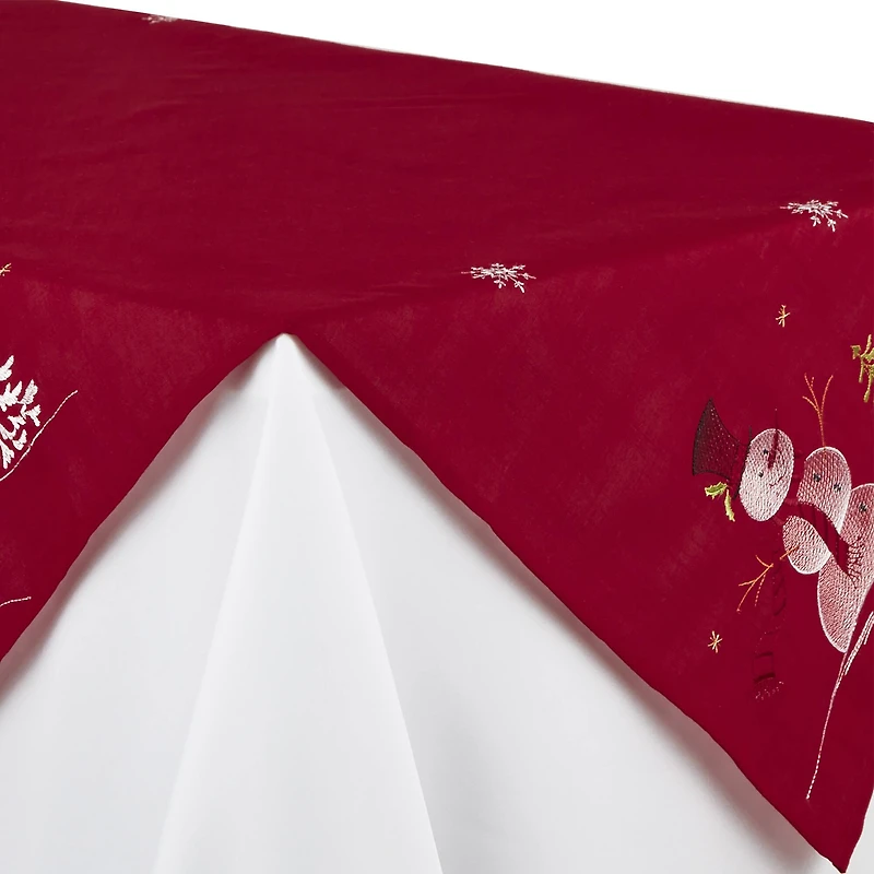 DII® 40" Embroidered Snowman Table Topper