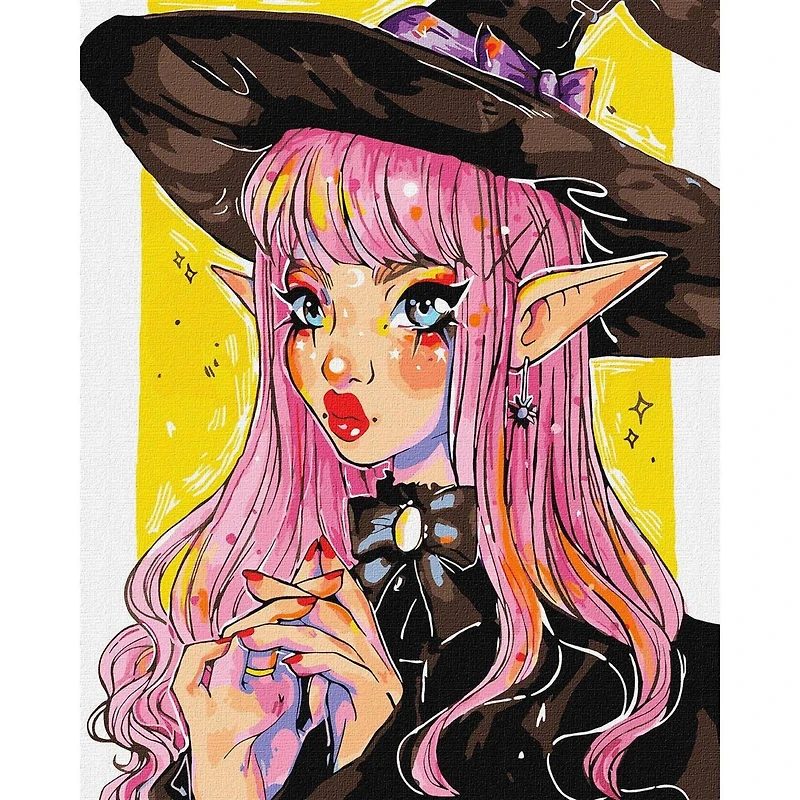 Ideyka The Witch Painting by Numbers Kit