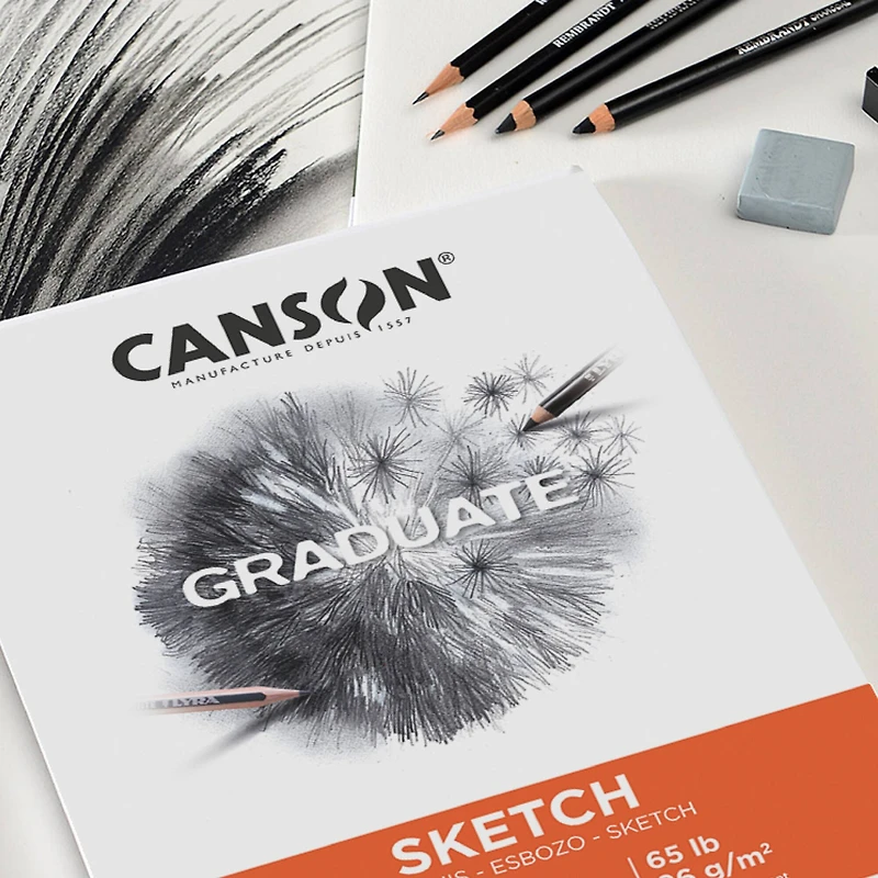 Canson® Graduate Foldover Sketch Pad, 9" x 12"