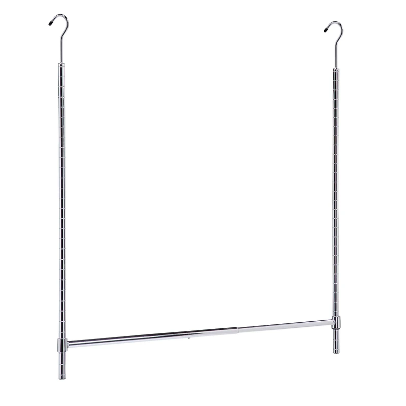Honey Can Do Chrome Adjustable Hanging Closet Rod
