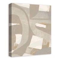 Abstract Layered Shapes Canvas Wall Art