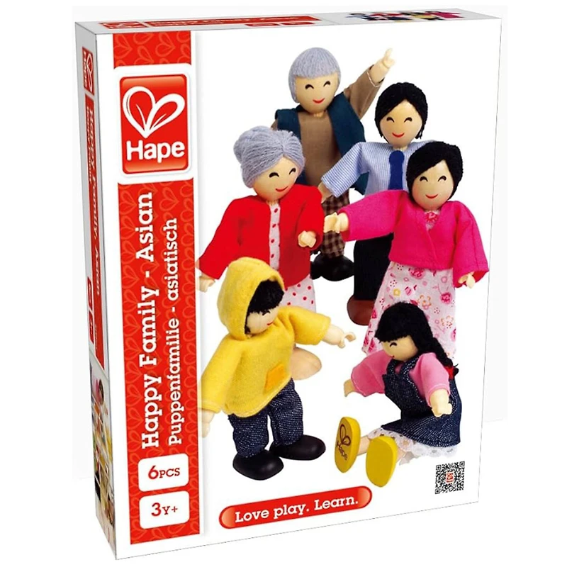 Hape Happy Family Dollhouse 6 Dolls Set